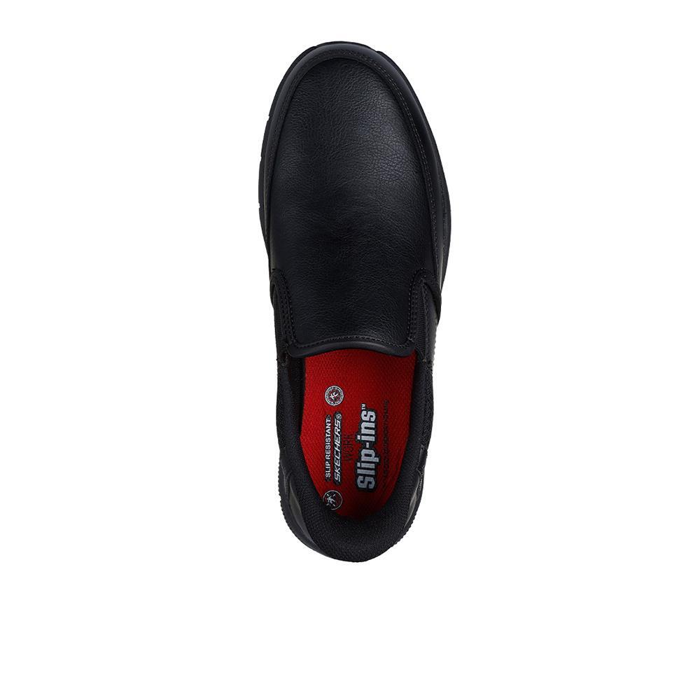 Zapatos Skechers Hombre Slip-ins Work: Nampa - Broxtin Negro 3/4