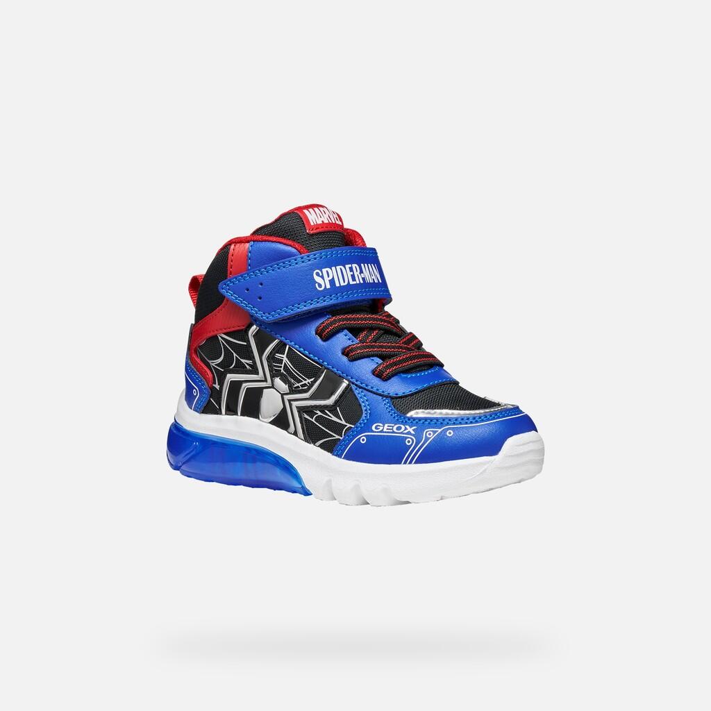 Baskets Garçon J CIBERDRON BOY Noir/Bleu Roi 3/7