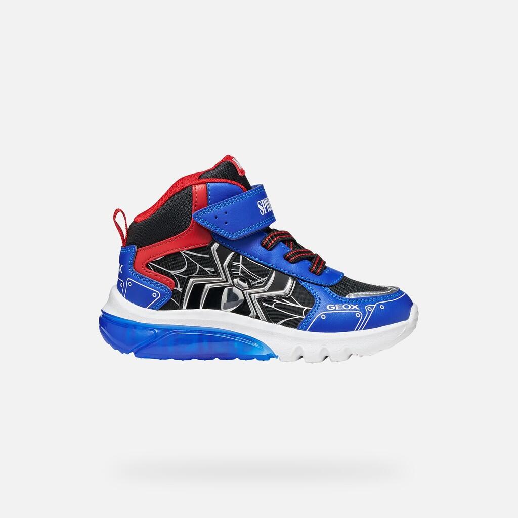 Baskets Garçon J CIBERDRON BOY Noir/Bleu Roi 2/7