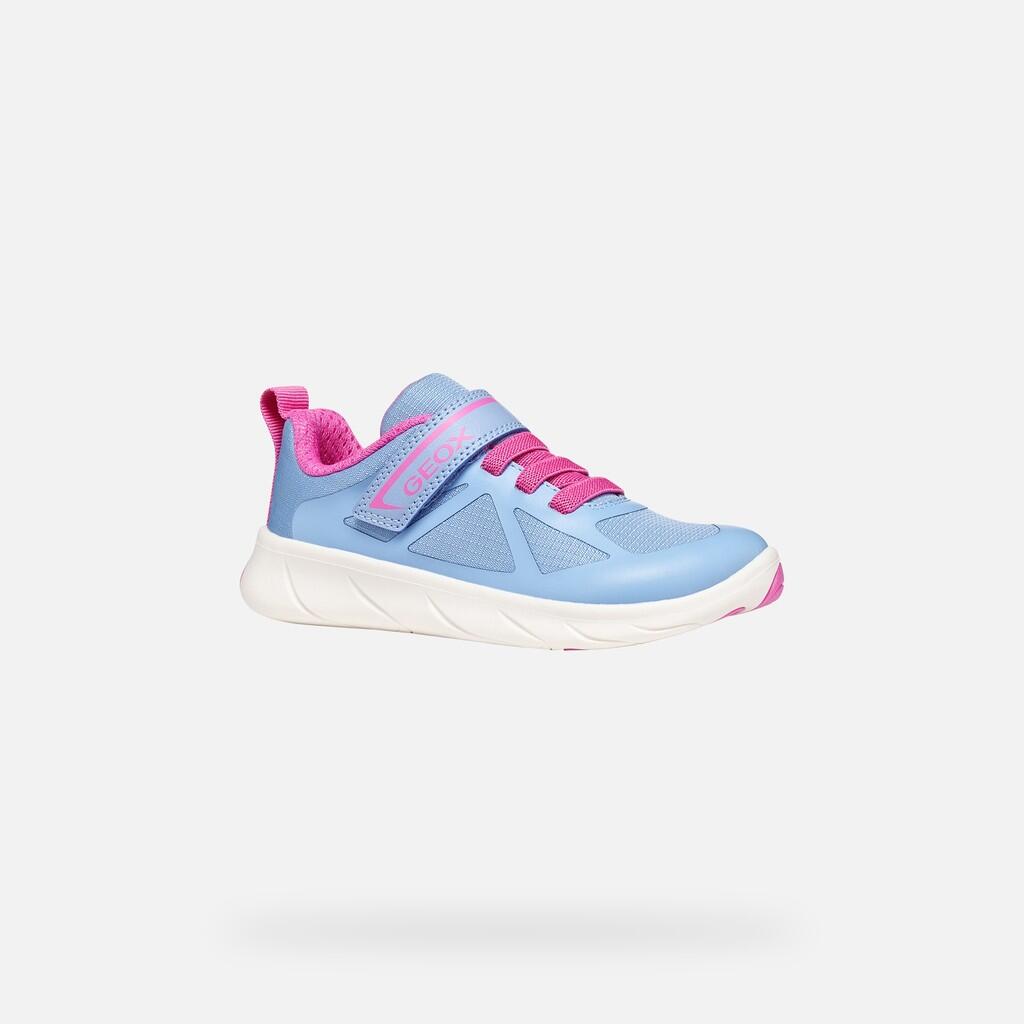 Baskets Fille FOOT-RUN GIRL Bleu Clair/Fuchsia 3/7