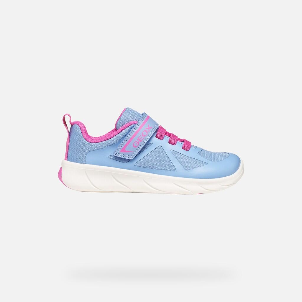 Baskets Fille FOOT-RUN GIRL Bleu Clair/Fuchsia 2/7