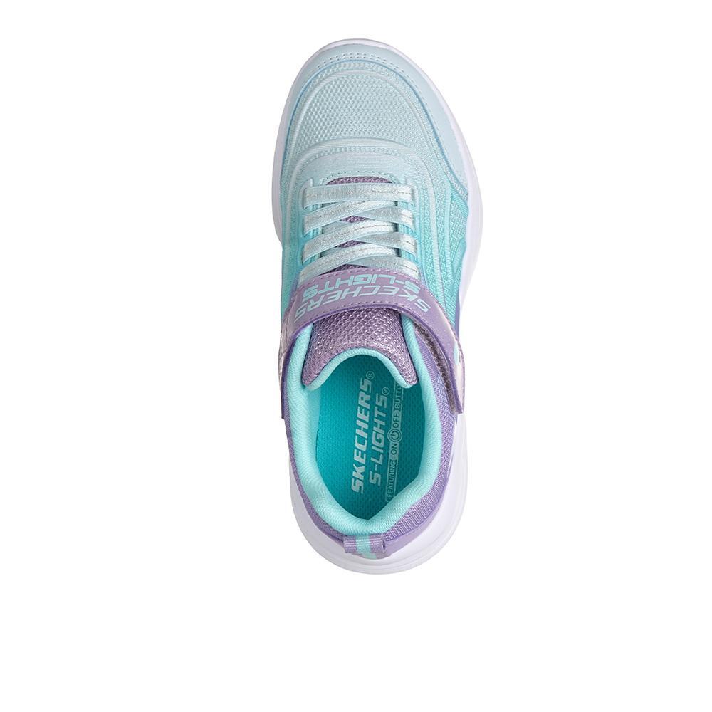 Sapatilhas Skechers Menina S-Lights: Sola Glow - cor Breeze Multicolor 3/4