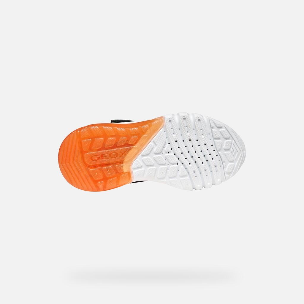 Baskets Garçon J CIBERDRON BOY Noir/Orange 7/7