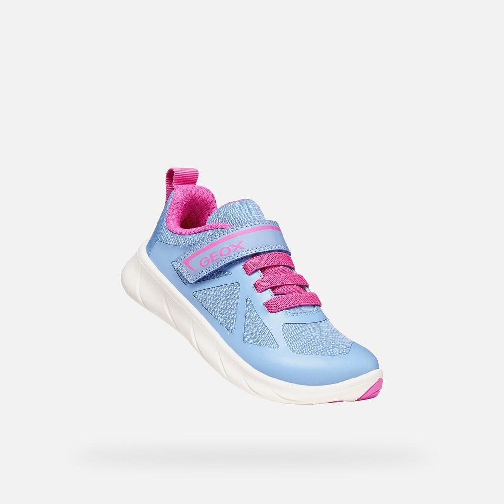 Baskets Fille FOOT-RUN GIRL Bleu Clair/Fuchsia 5/7