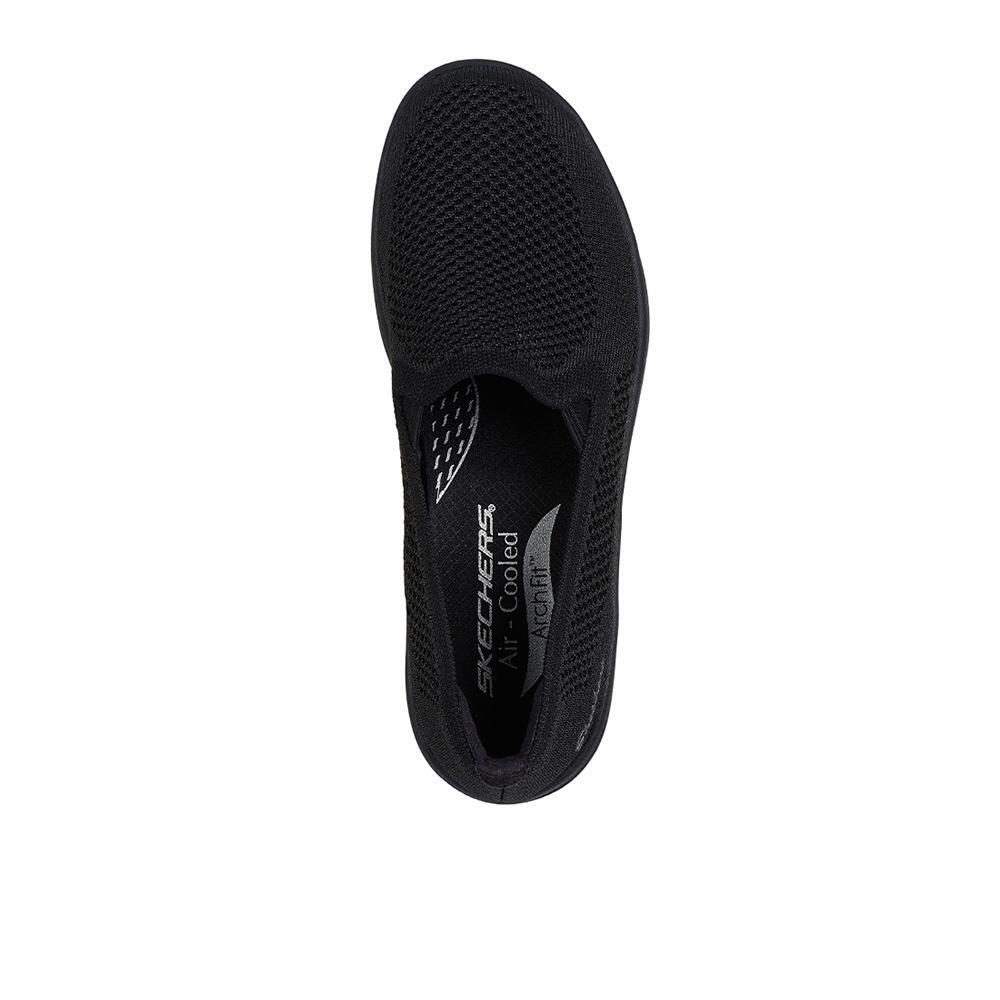 Zapatillas Sckechers Mujer Relaxed Fit Arch Fit Laguna Adore Her Negro 3/4