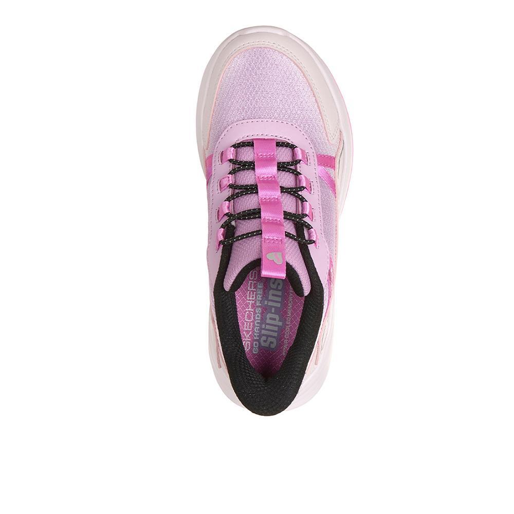 Sapatilhas Skechers Menina Slip-ins: Wave 92 - Sparkle Sprint Rosa 3/4