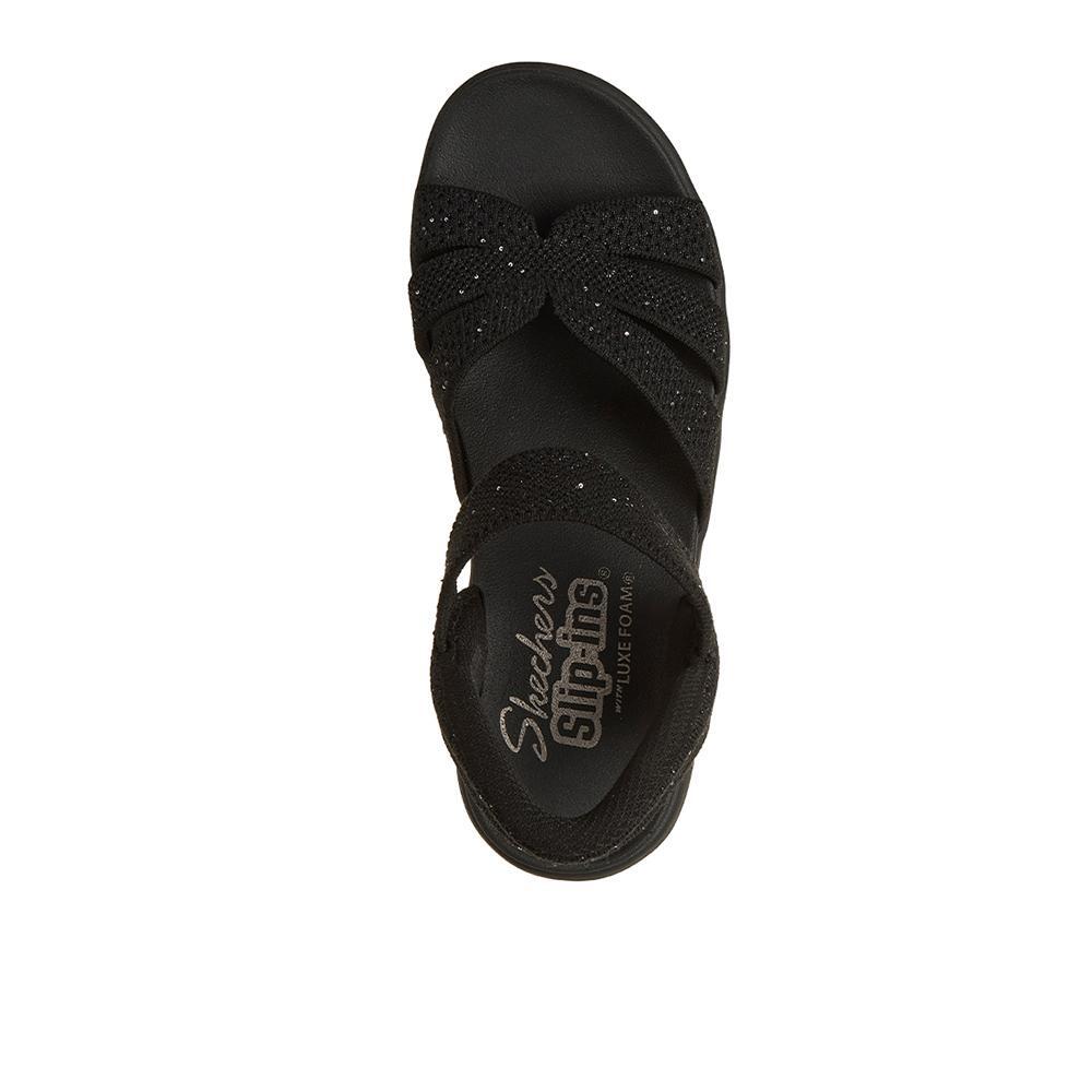 Sandálias Skechers Mulher Slip-ins: Arya - Sparkling Praise Preto 3/4