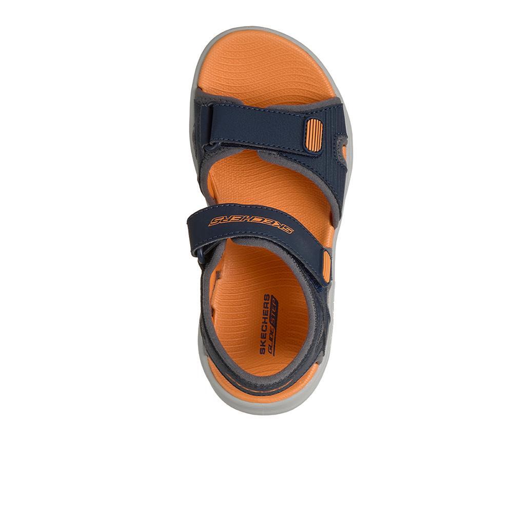 Sandálias Skechers Menino GO WALK Glide-Step 2.0 Sandal - Coast Cove Azul 3/4