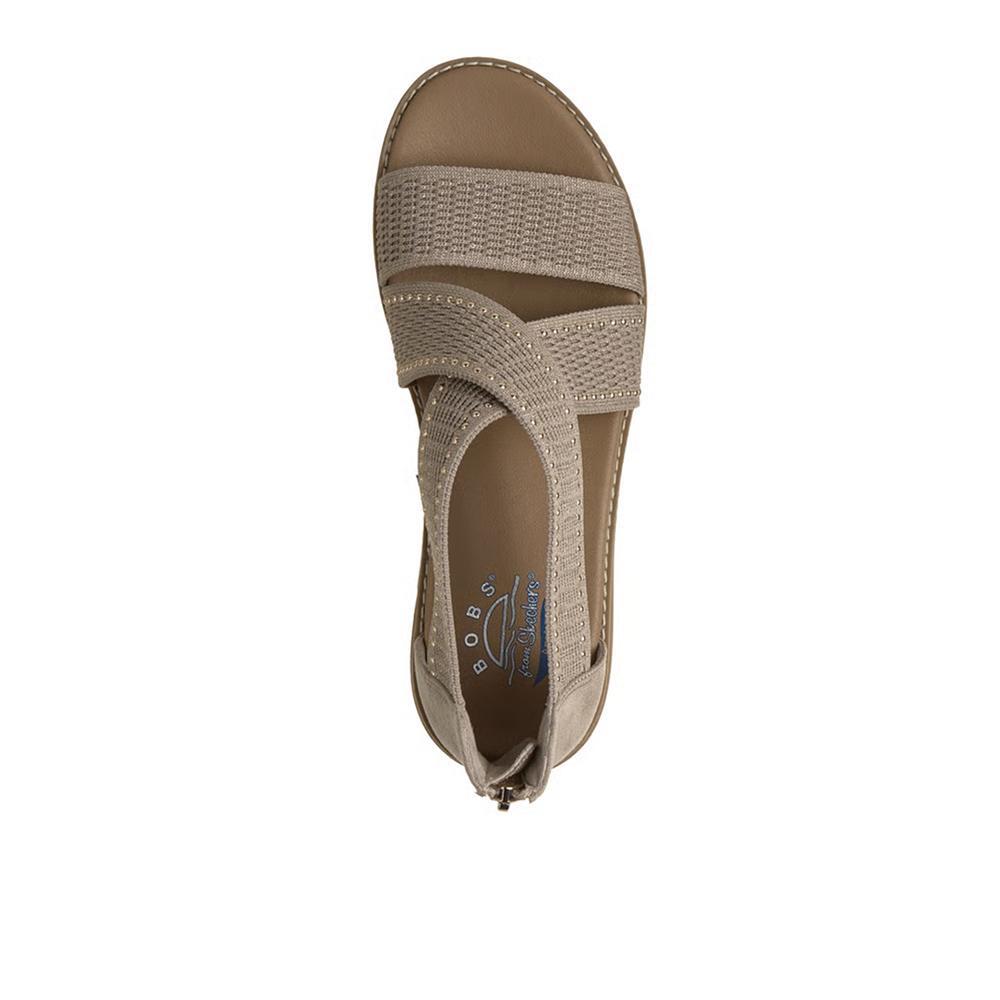 Sandalias Sckechers Mujer BOBS Arch Fit® Oasis - Cozy Glam Taupe 3/4