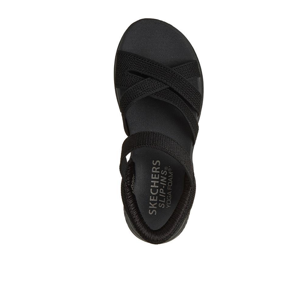 Sandalias Sckechers Mujer Slip-ins:Ultra Flex 3.0 Sandal - Forever Better Negro 3/4