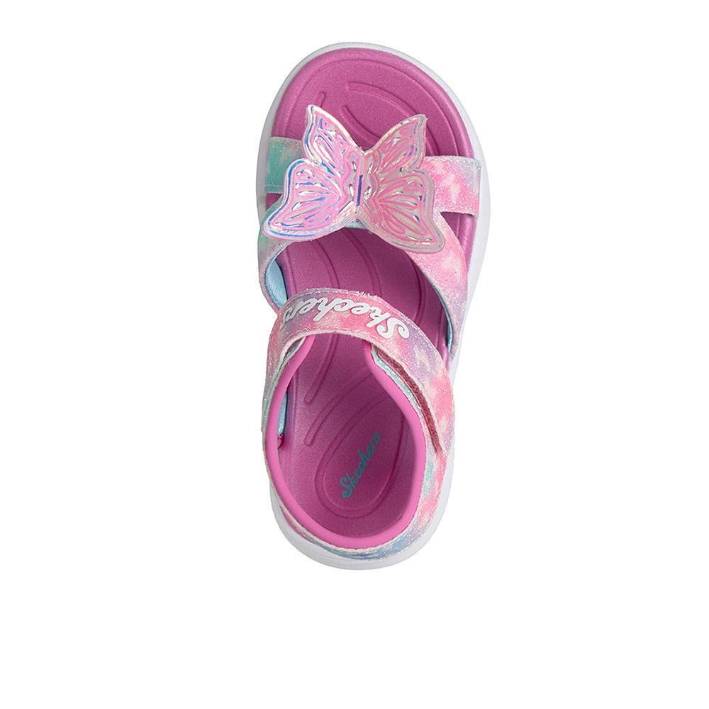 Sandalias Skechers Niña Jumpsters Sandal - Butterfly Brights Rosa 3/4