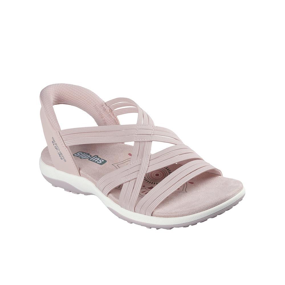 Sandalias Sckechers Mujer Slip-ins: Reggae Slim - Simply Stretchy! Rosa 2/4
