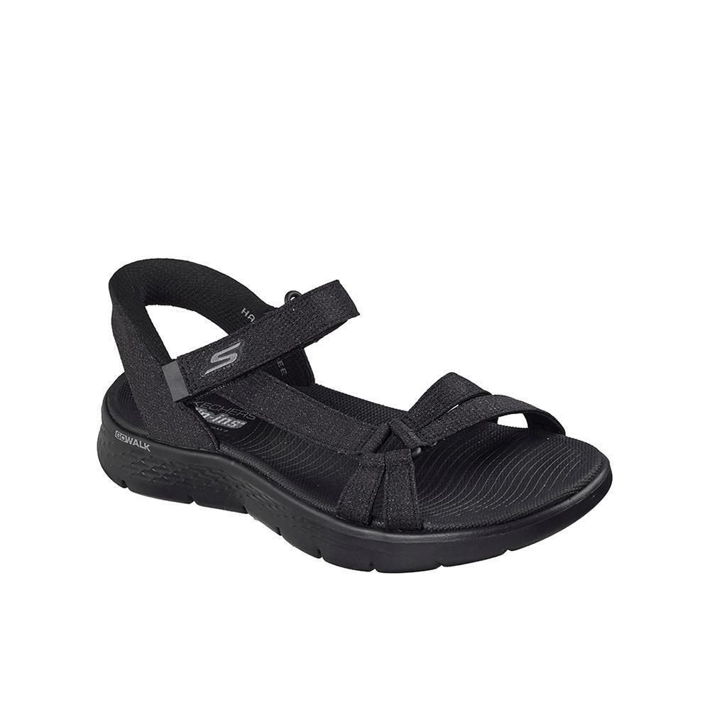 Sandálias Skechers Mulher Slip-ins: GO WALK Flex Sandal - Illuminate Preto 2/4