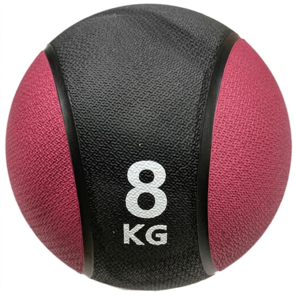 Balón Medicinal con Bote 8 kg Fitness Rojo 2/3