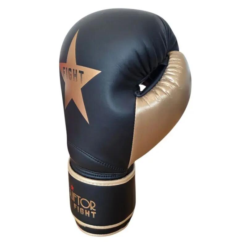 Gants de Boxe Elite - Noir Doré - la paire - 10 oz 3/5