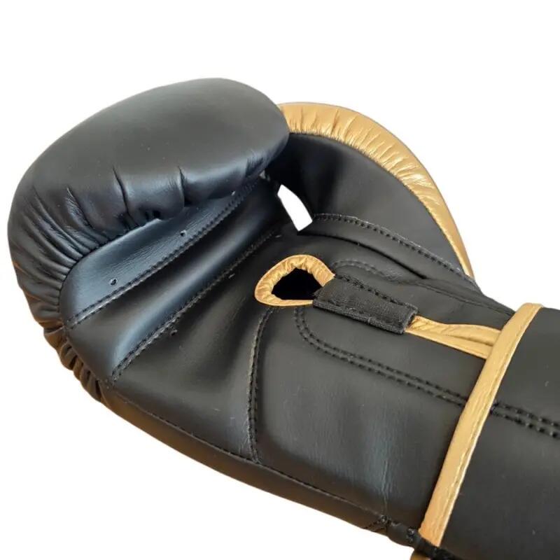Gants de Boxe Elite - Noir Doré - la paire - 10 oz 5/5