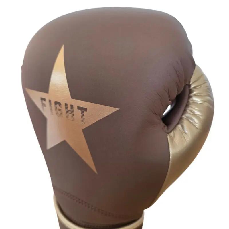 Guanti da Boxe Elite Marrone - coppia da 14 oz 5/5