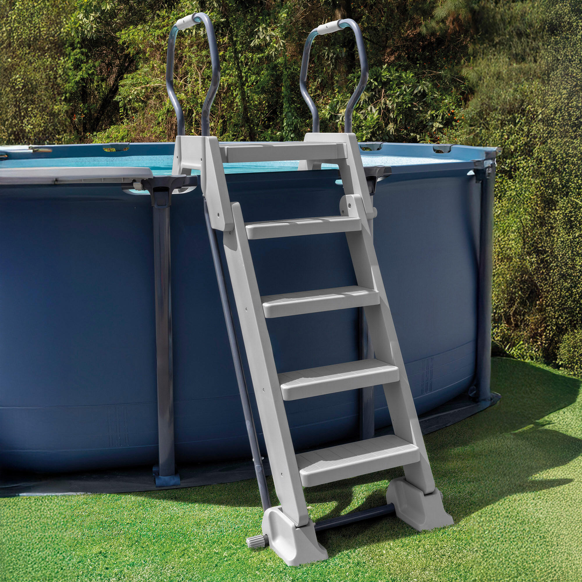 Escada de piscina com degraus amovíveis 132 cm 2/7