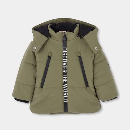Parka garçon tissu technique avec capuche