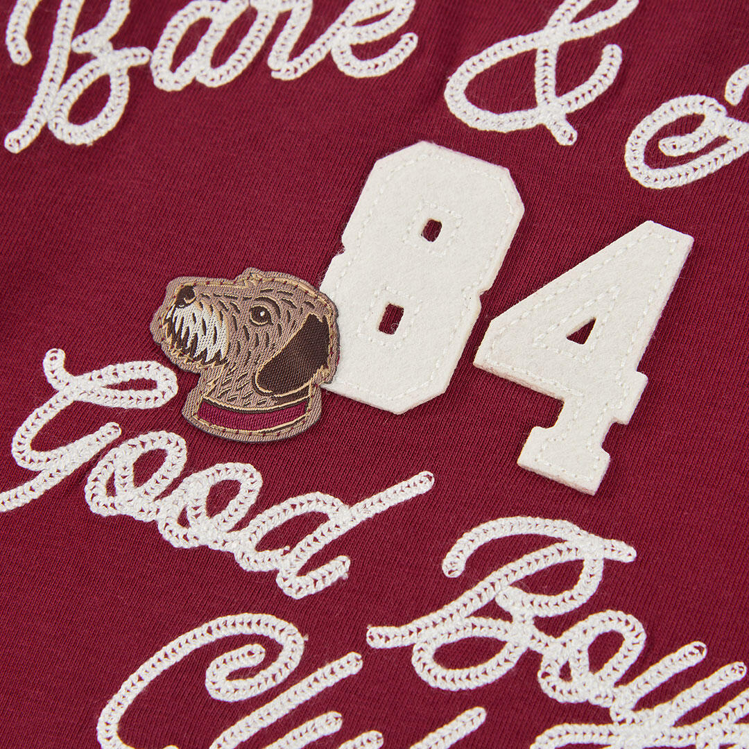 Camiseta punto niño granate Good Boys Club 3/4