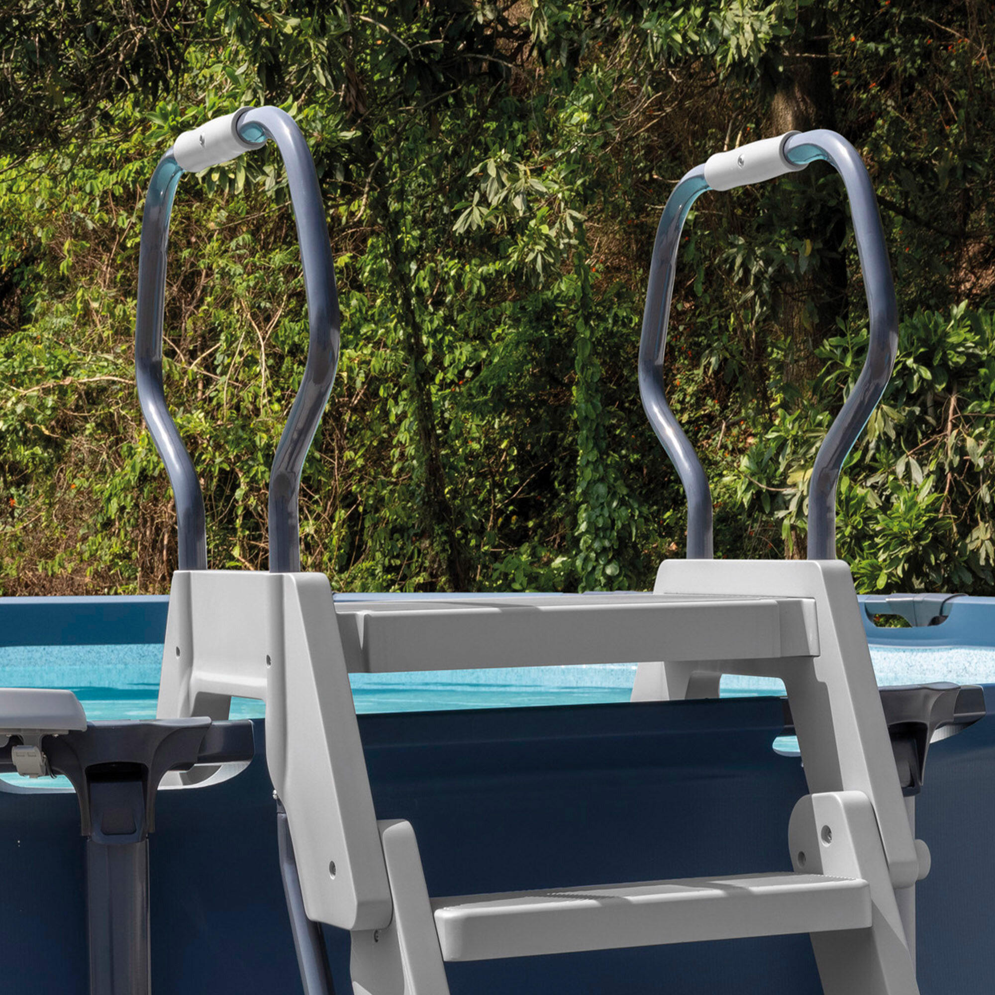 Escada de piscina com degraus amovíveis 132 cm 5/7