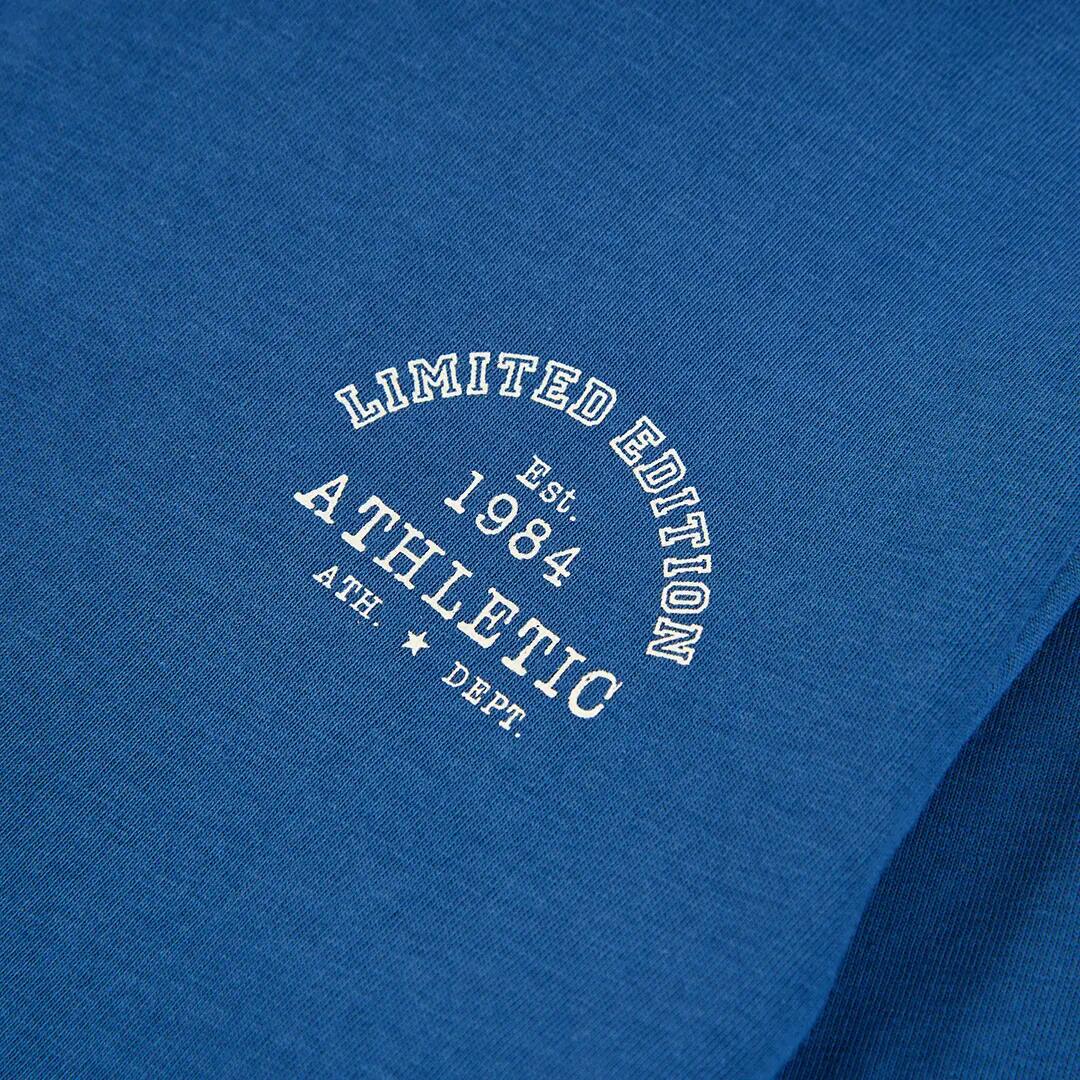 Camiseta punto niño azul con bordado Athletic 3/4