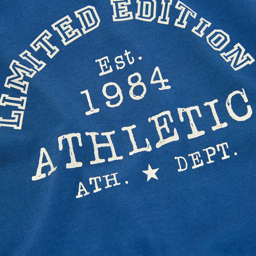 Camiseta punto niño azul con bordado Athletic 4/4