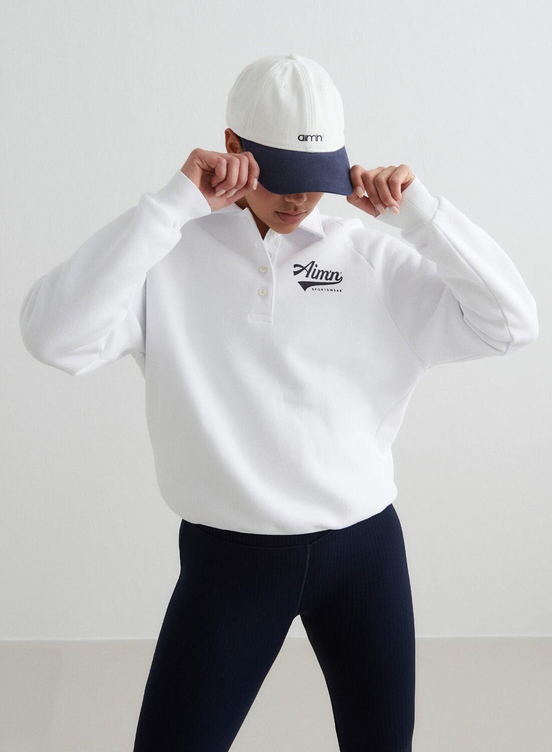 Donna Cappellino in Cotone Regolabile con Logo Piccolo Bianco Sporco 4/4