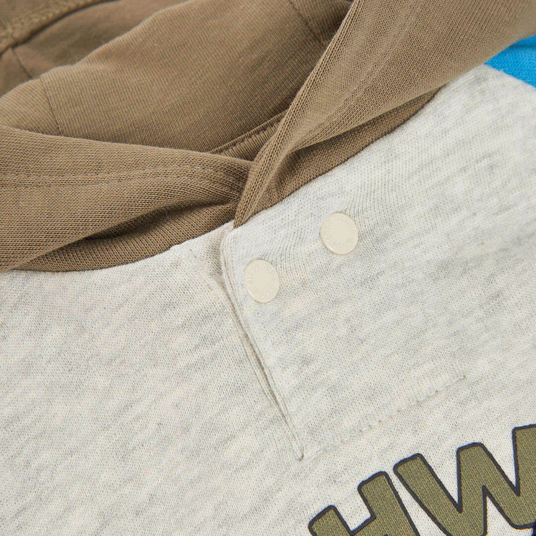 Sudadera felpa crudo niño con capucha Highway 84 3/4