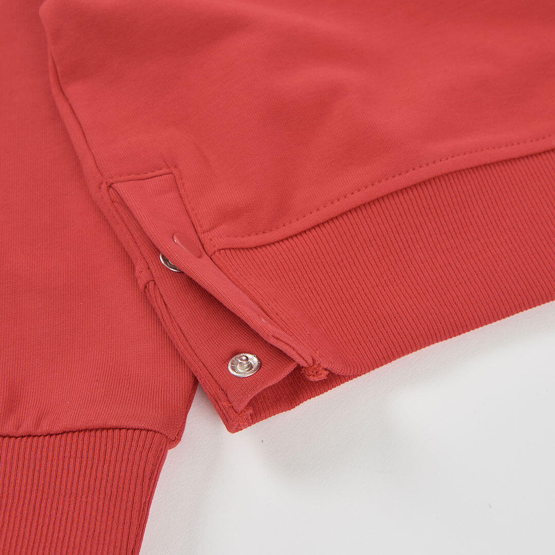 Sudadera felpa niña granate bordado perro 4/4