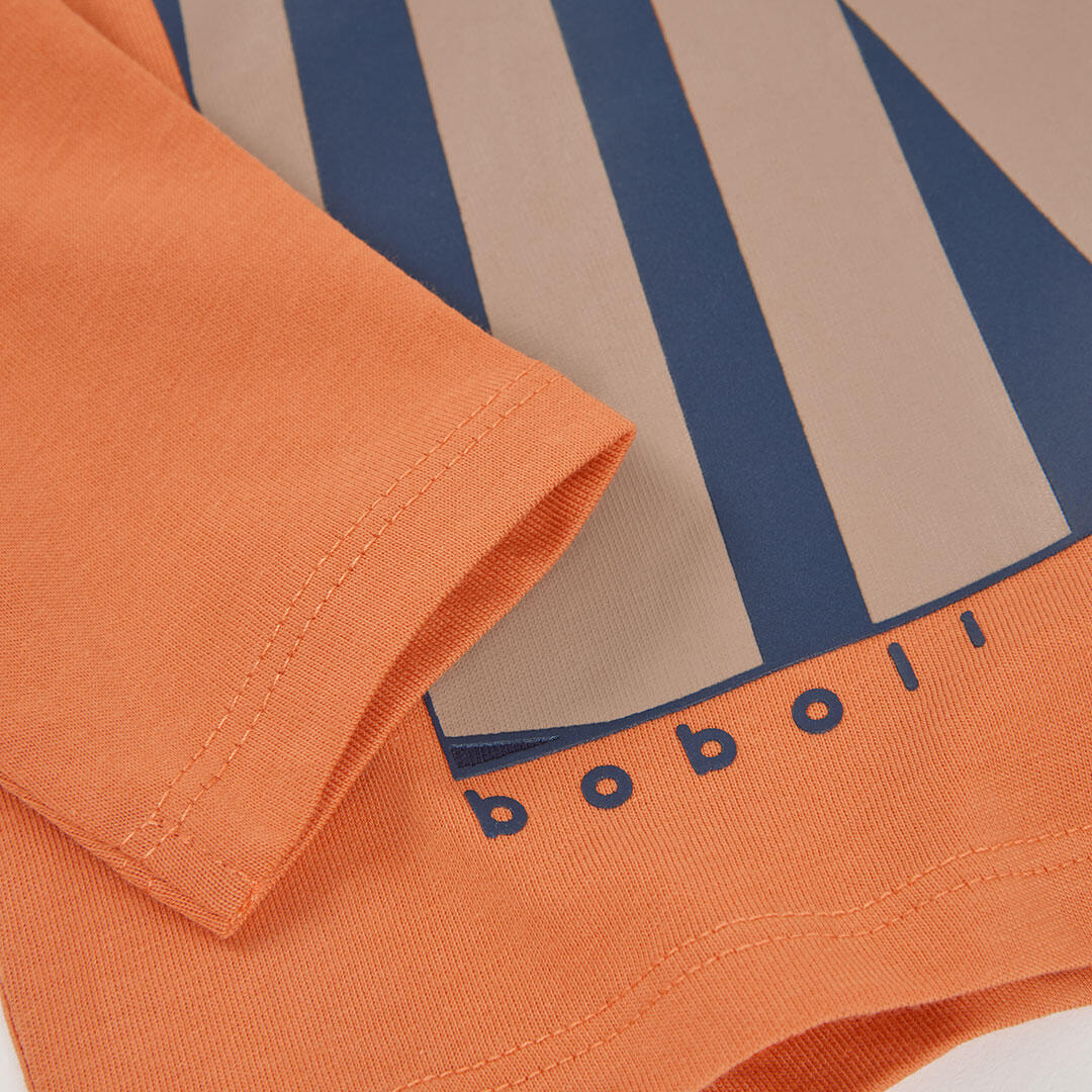 Camiseta punto niño naranja estampado Game On 4/4