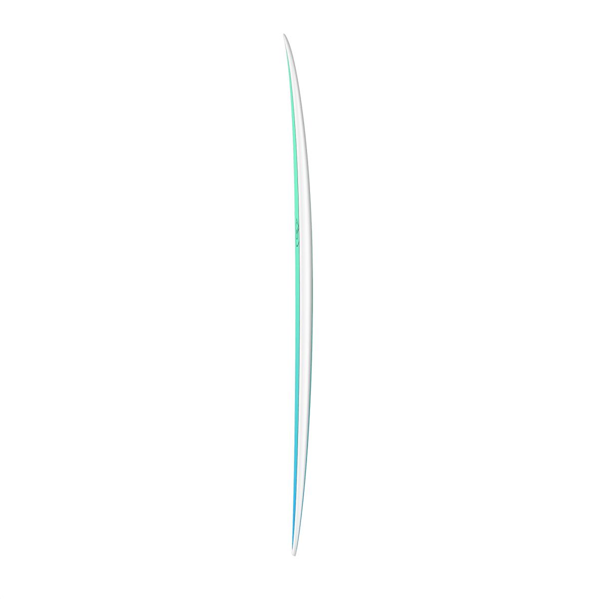 Fun V+ Tet Retro Fade White Rail 8'2" - Tavola da Surf Funboard 3/4