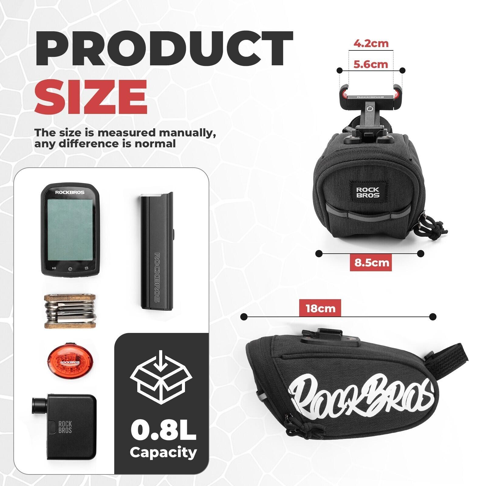 ROCKBROS Satteltasche Werkzeugtasche Radtasche 7/7