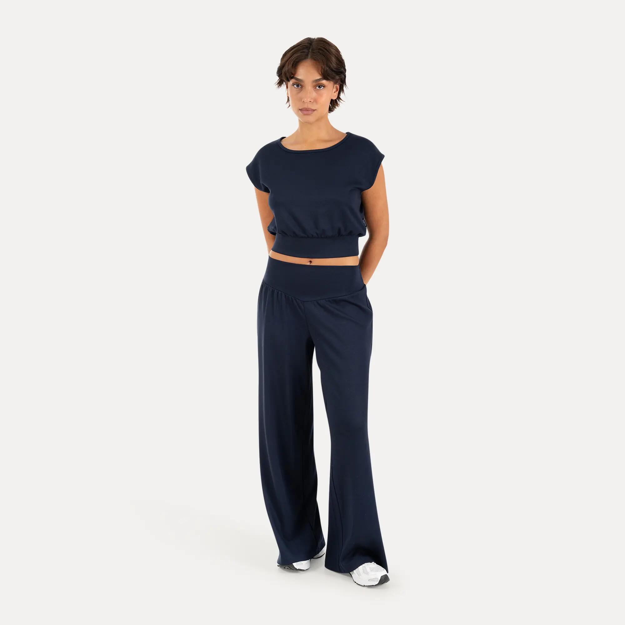 Damen Crop Top Jorina Dunkelblau 3/6