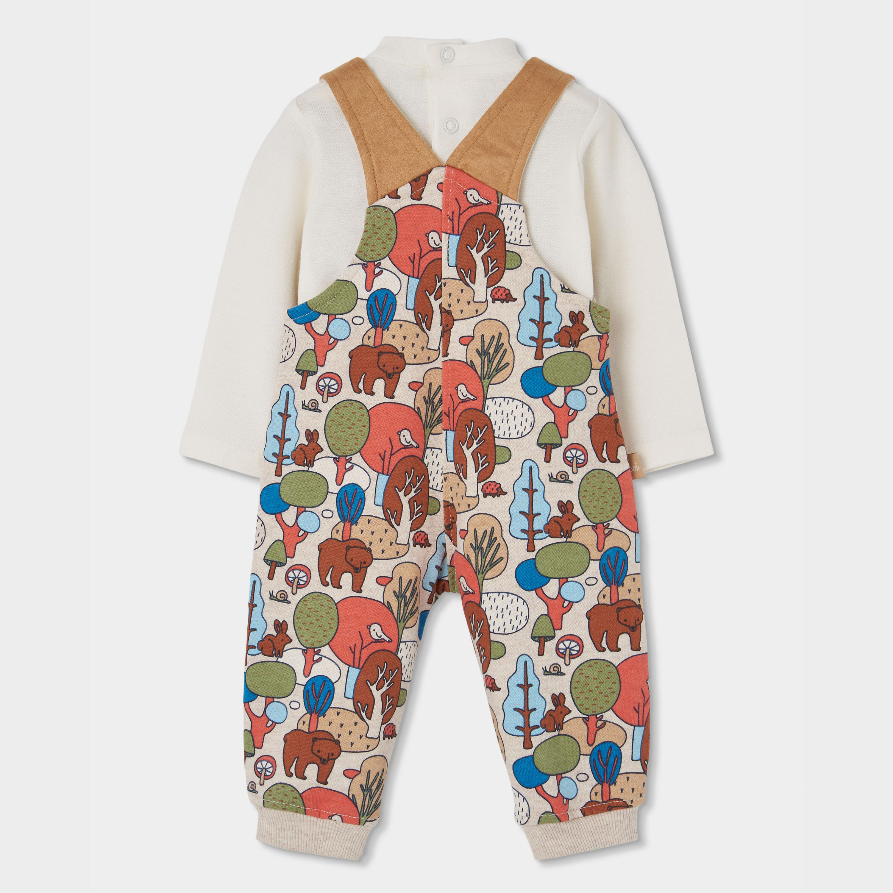 Conjunto punto bebé niño estampado bosque 2/7
