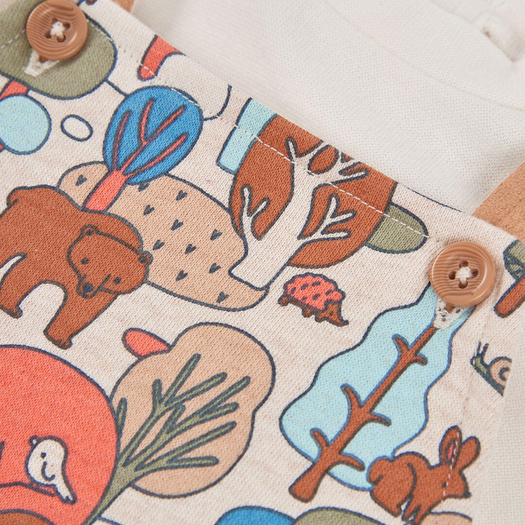Conjunto punto bebé niño estampado bosque 7/7
