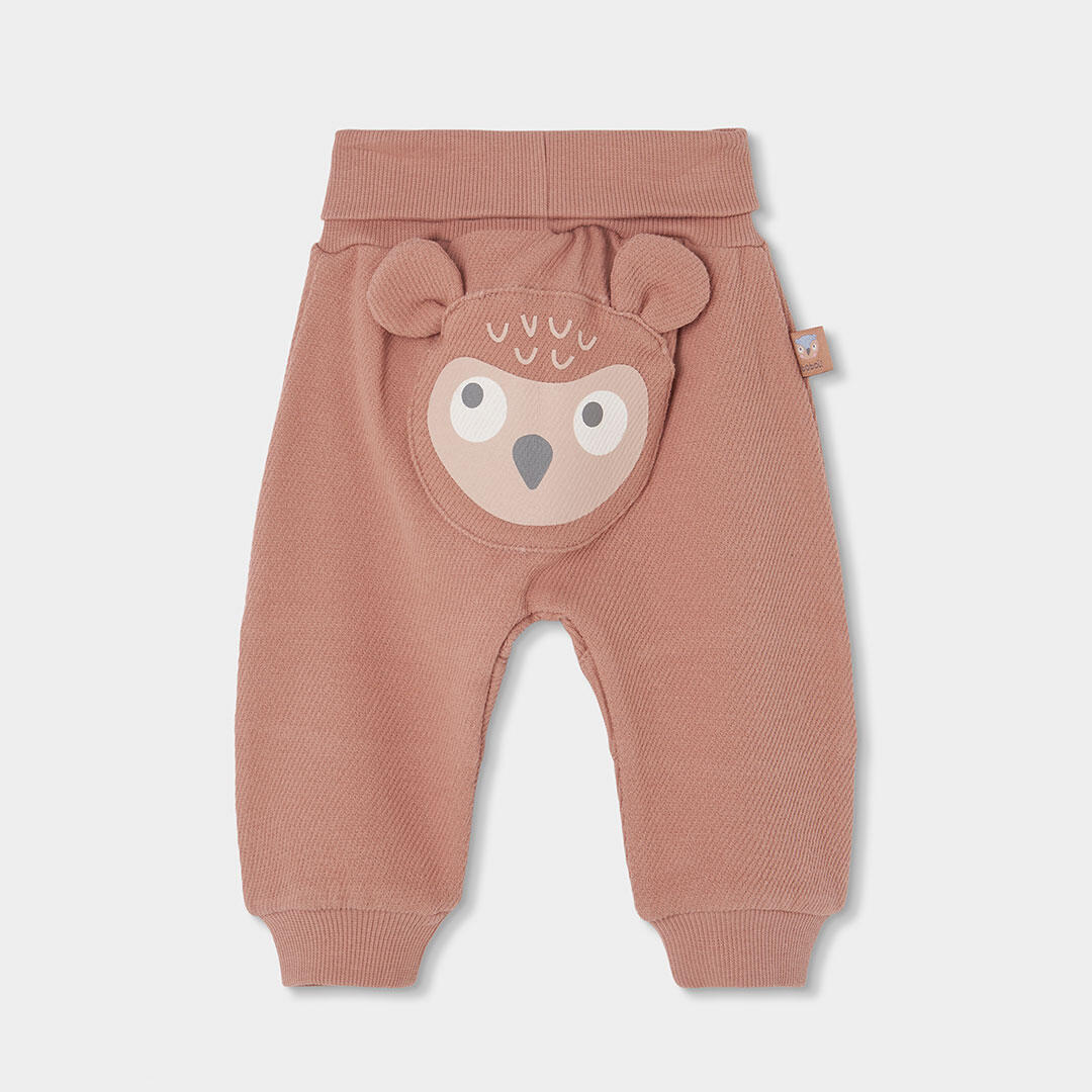 Conjunto punto bebé niño crudo estampado búhos 6/7