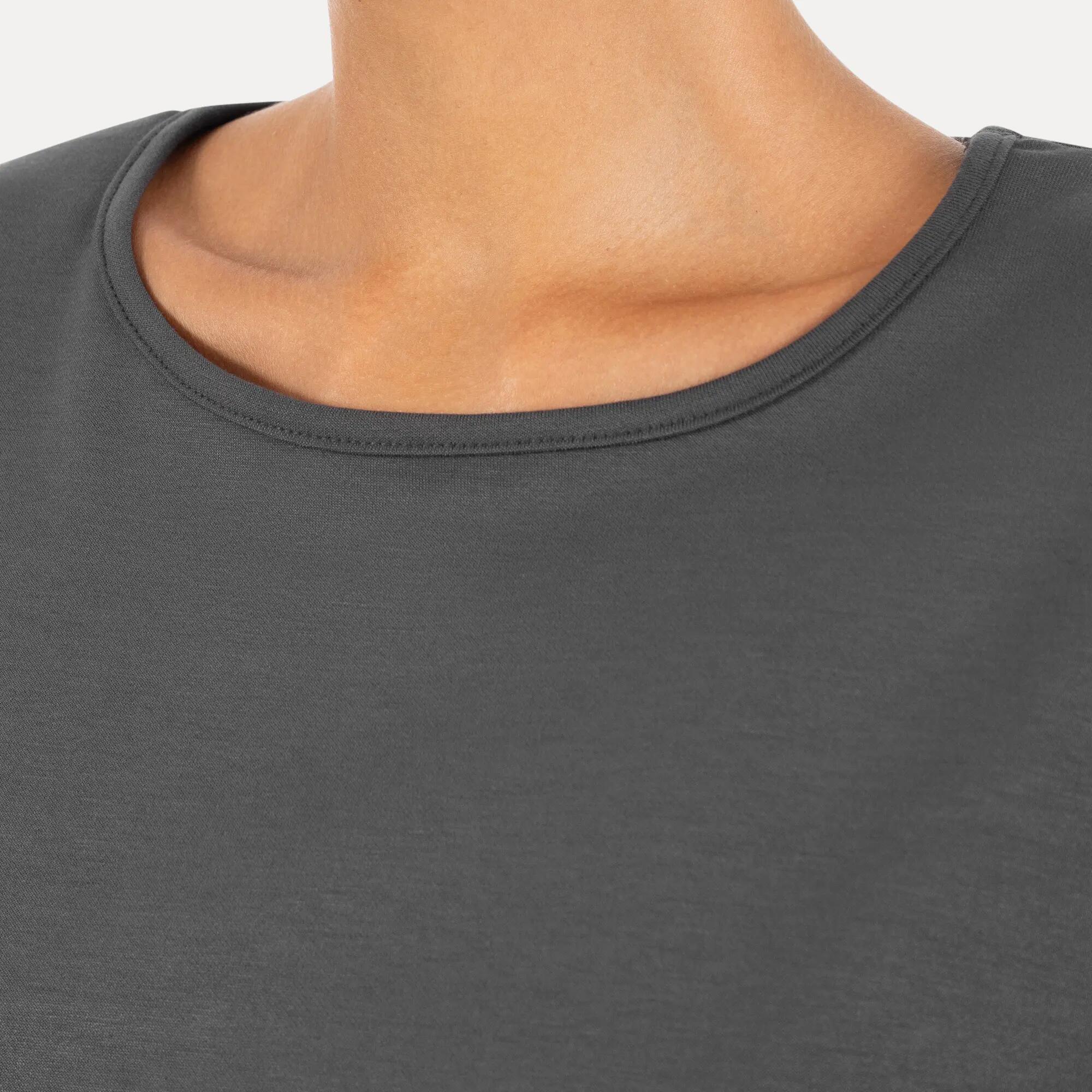 Damen Crop Top Jorina Anthrazit 5/6
