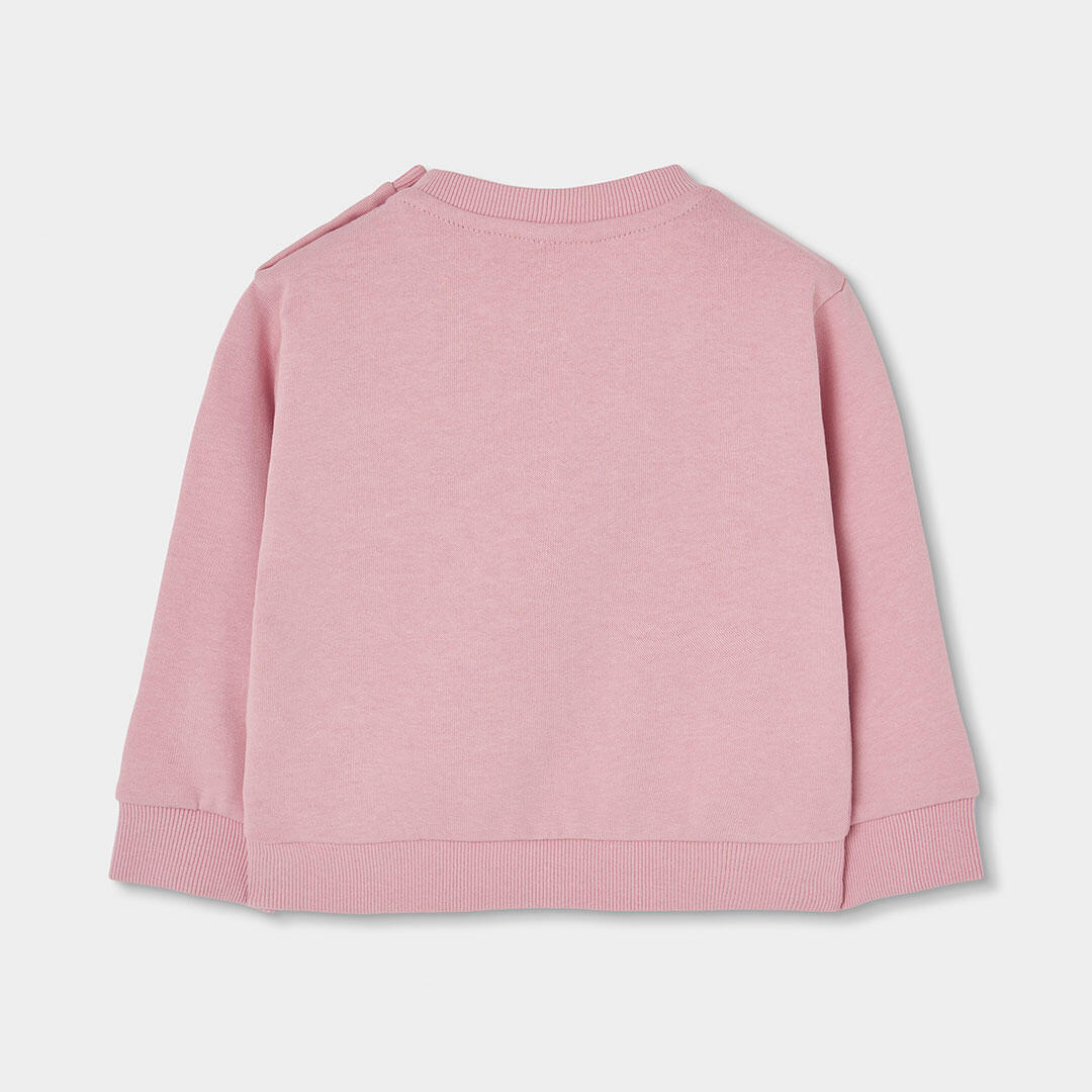 Conjunto punto niña rosa estampado flores 5/7