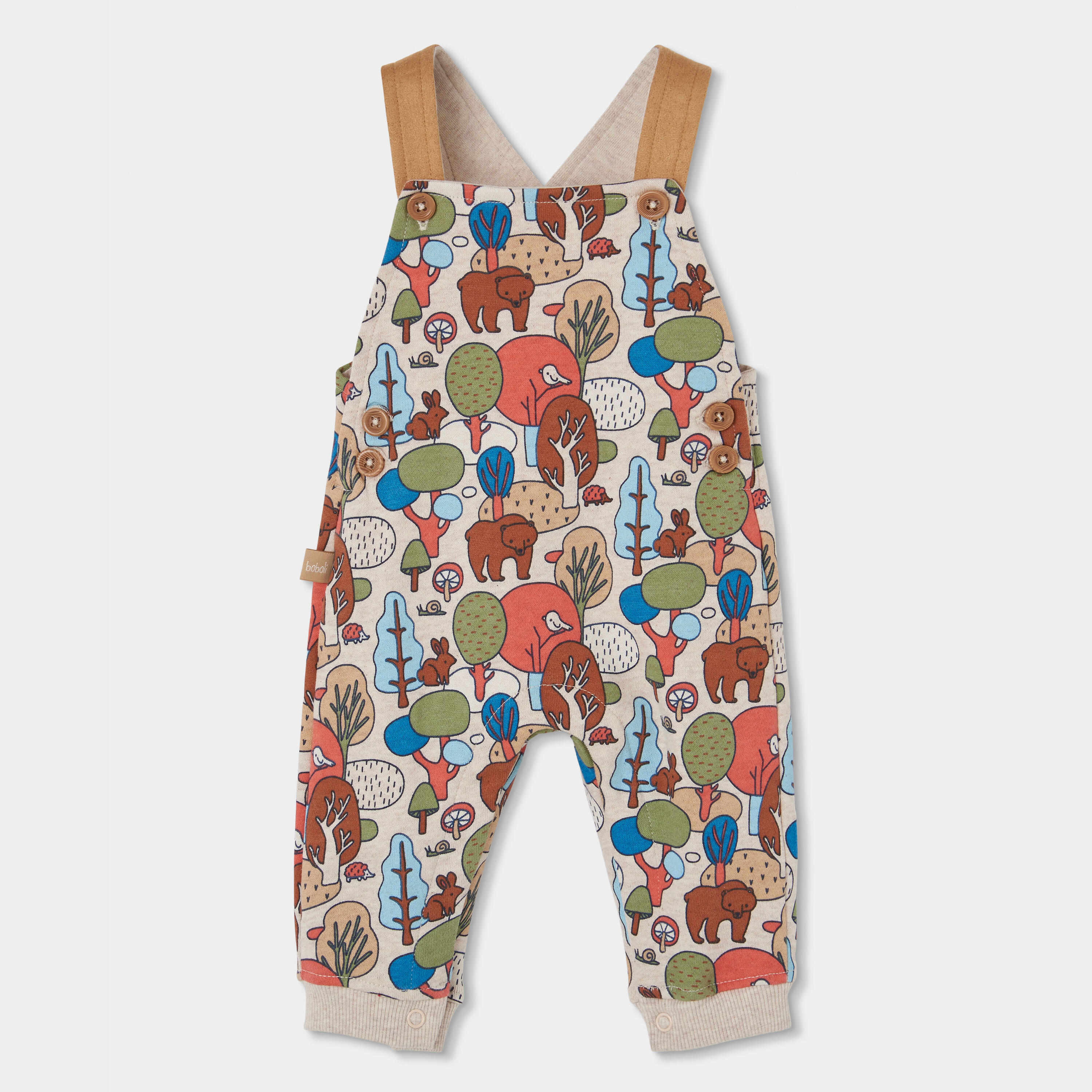 Conjunto punto bebé niño estampado bosque 4/7
