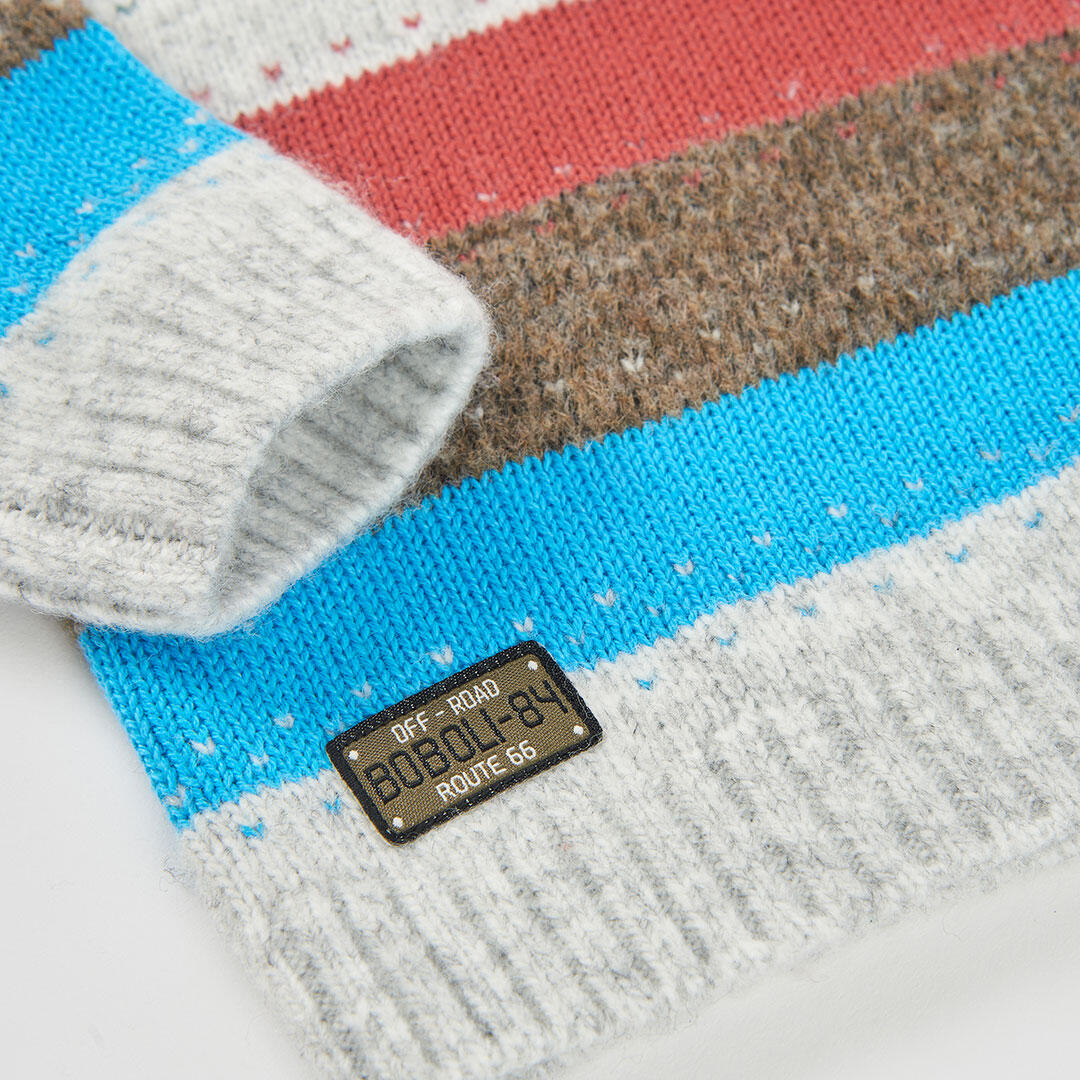 Jersey niño crudo de rayas multicolor 4/4