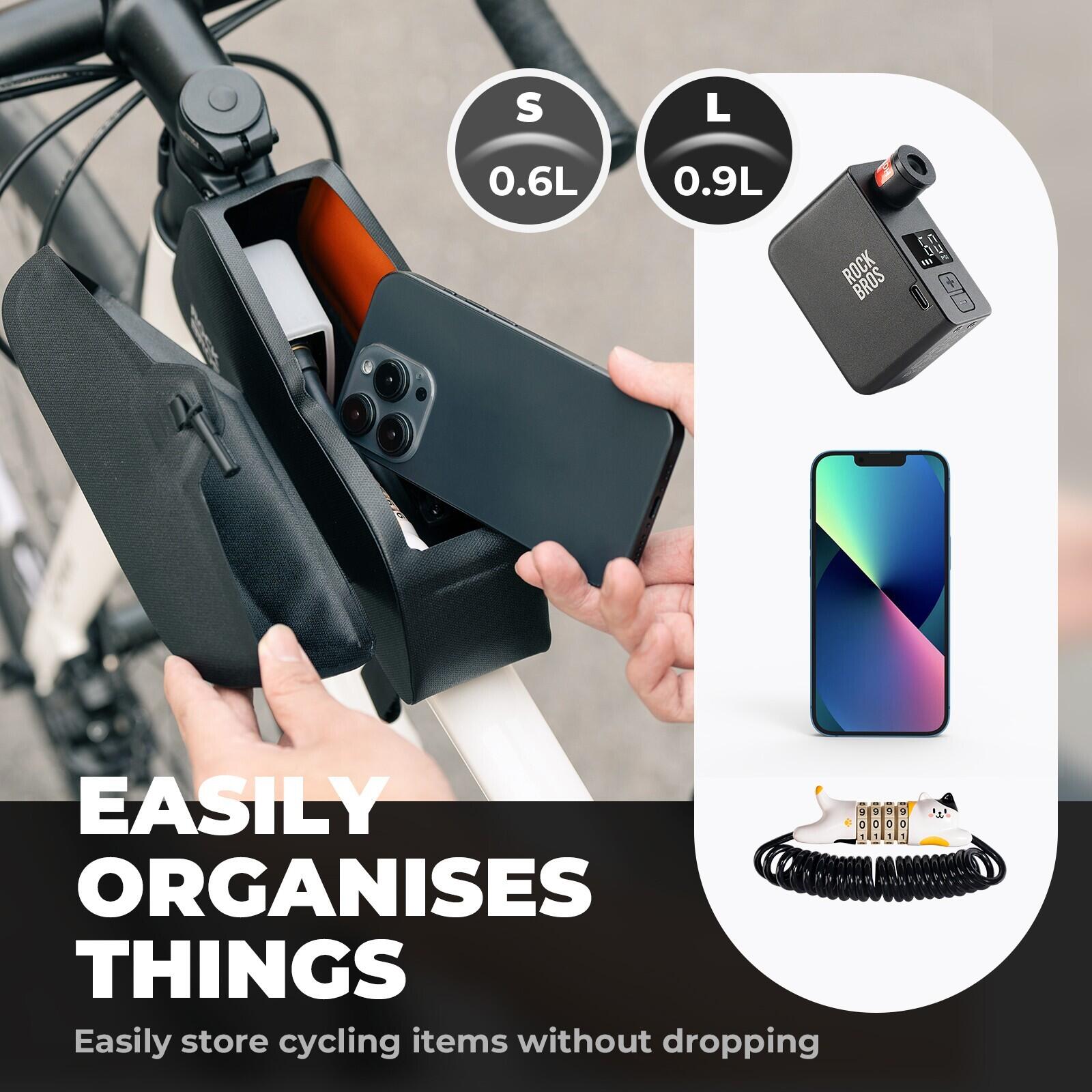 ROCKBROS Satteltasche Fahrradtasche 100% Wasserdicht 7/7