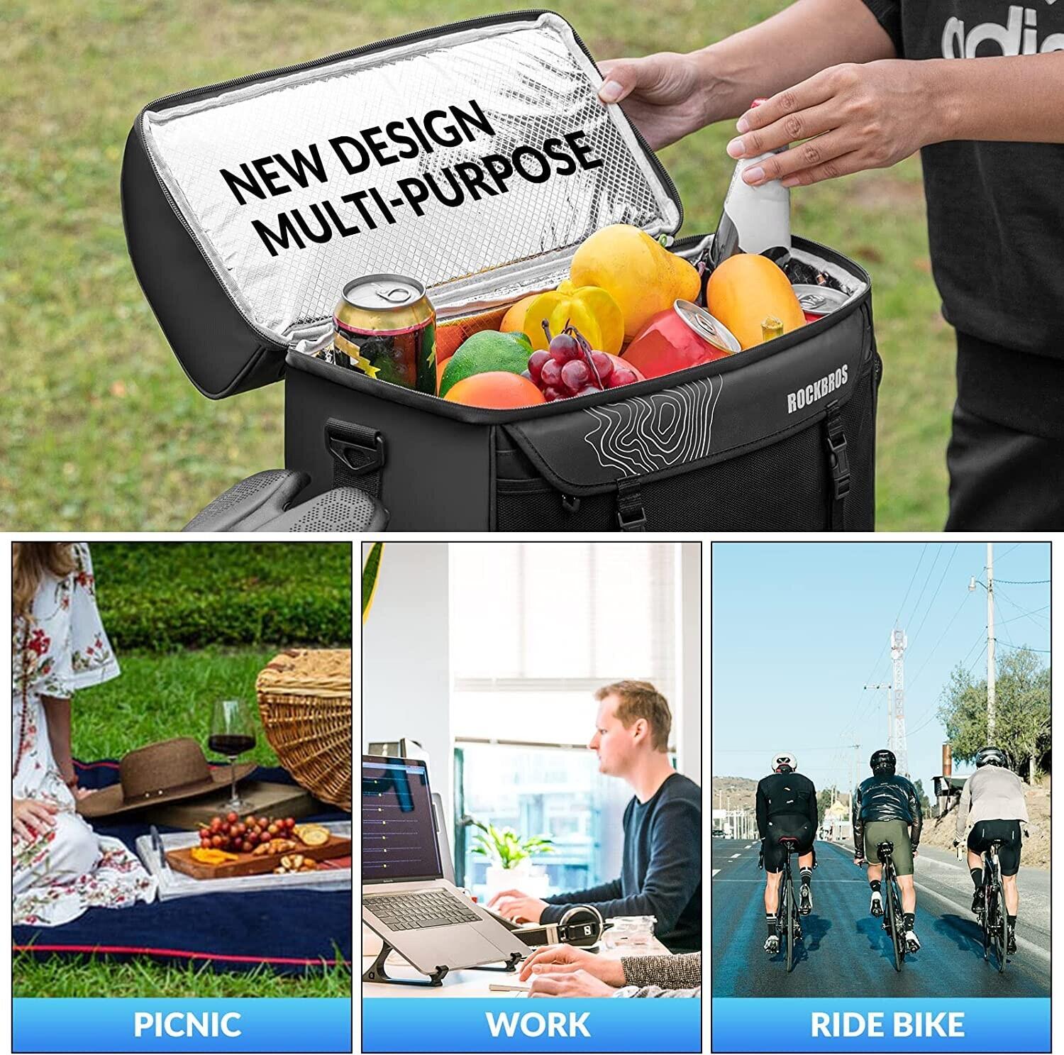 ROCKBROS Isolierende Picknicktasche Gepäckträger Tasche 4/7