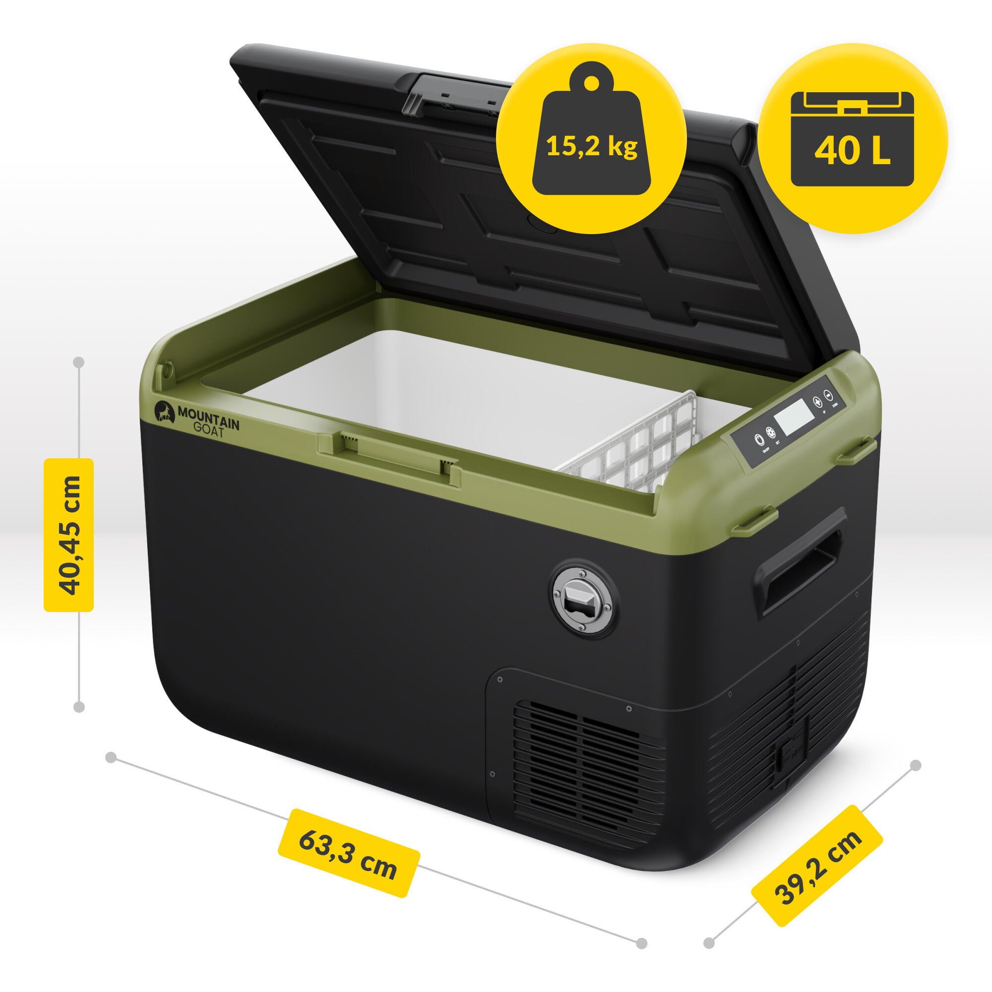 Kompressorkühlbox COMBAT 12V 230V Auto Camping MOUNTAIN GOAT 6/7