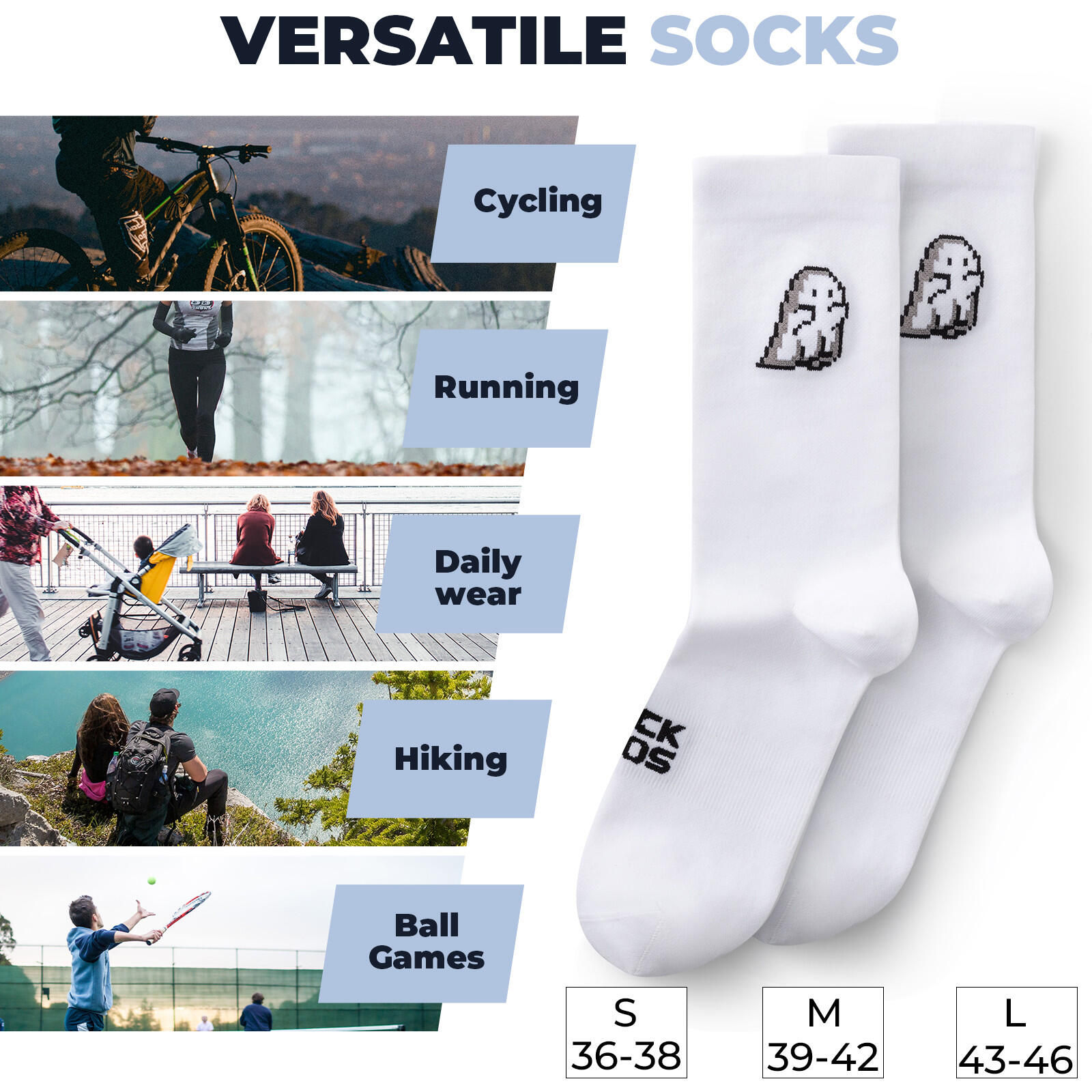 ROCKBROS 2Paar Fahrradsocken Atmungsaktive Rennrad Socken 6/6