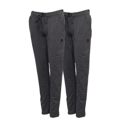 Lot de 2 pantalons de jogging extensibles pour femmes Nadia, coupe droite.