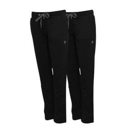 Lot de 2 pantalons de jogging extensibles pour femmes Nadia, coupe droite.