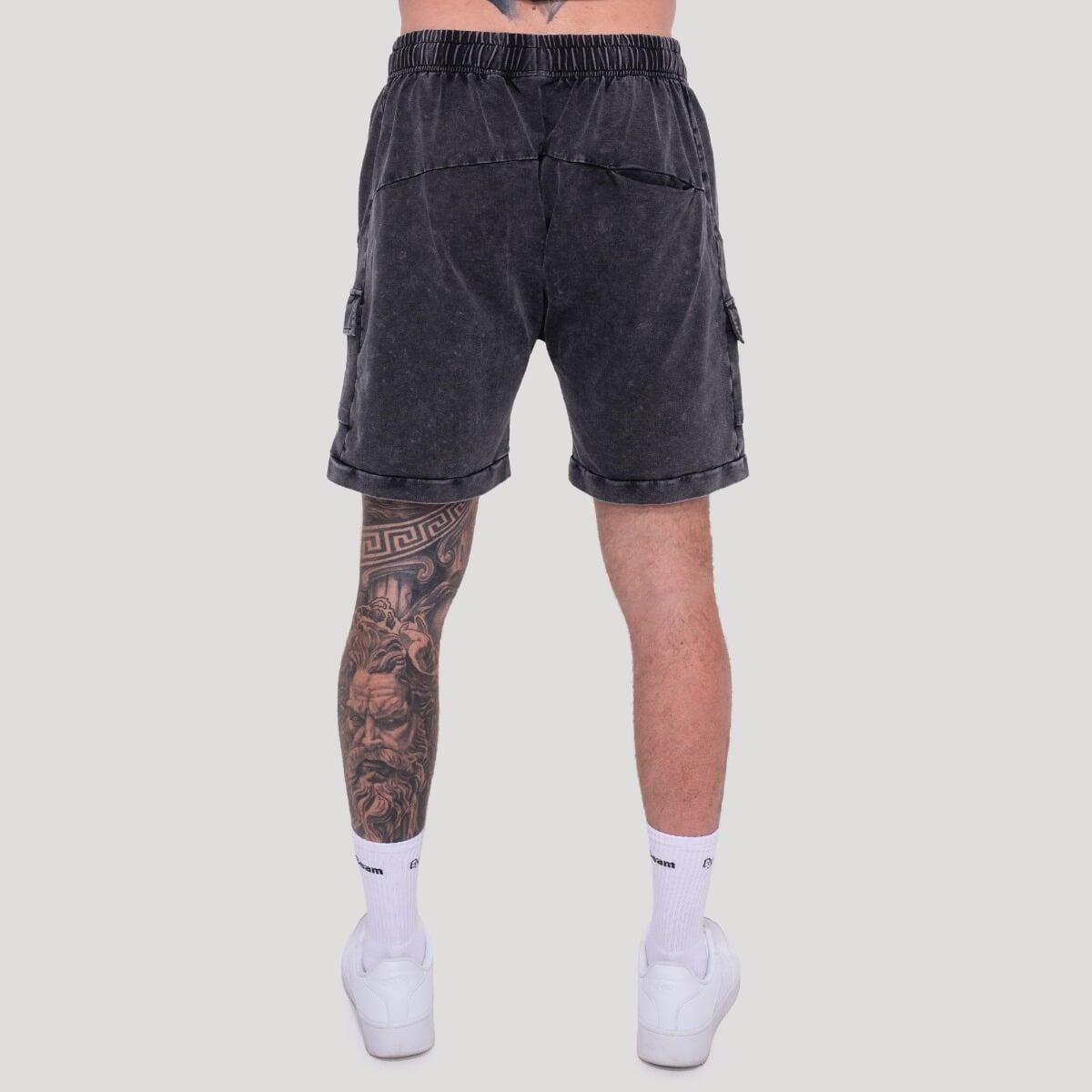 Pantaloncini uomo oversize neri Abyss 2/7