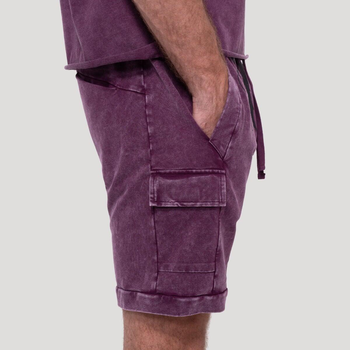 Pantaloncini uomo oversize viola Abyss 2/6