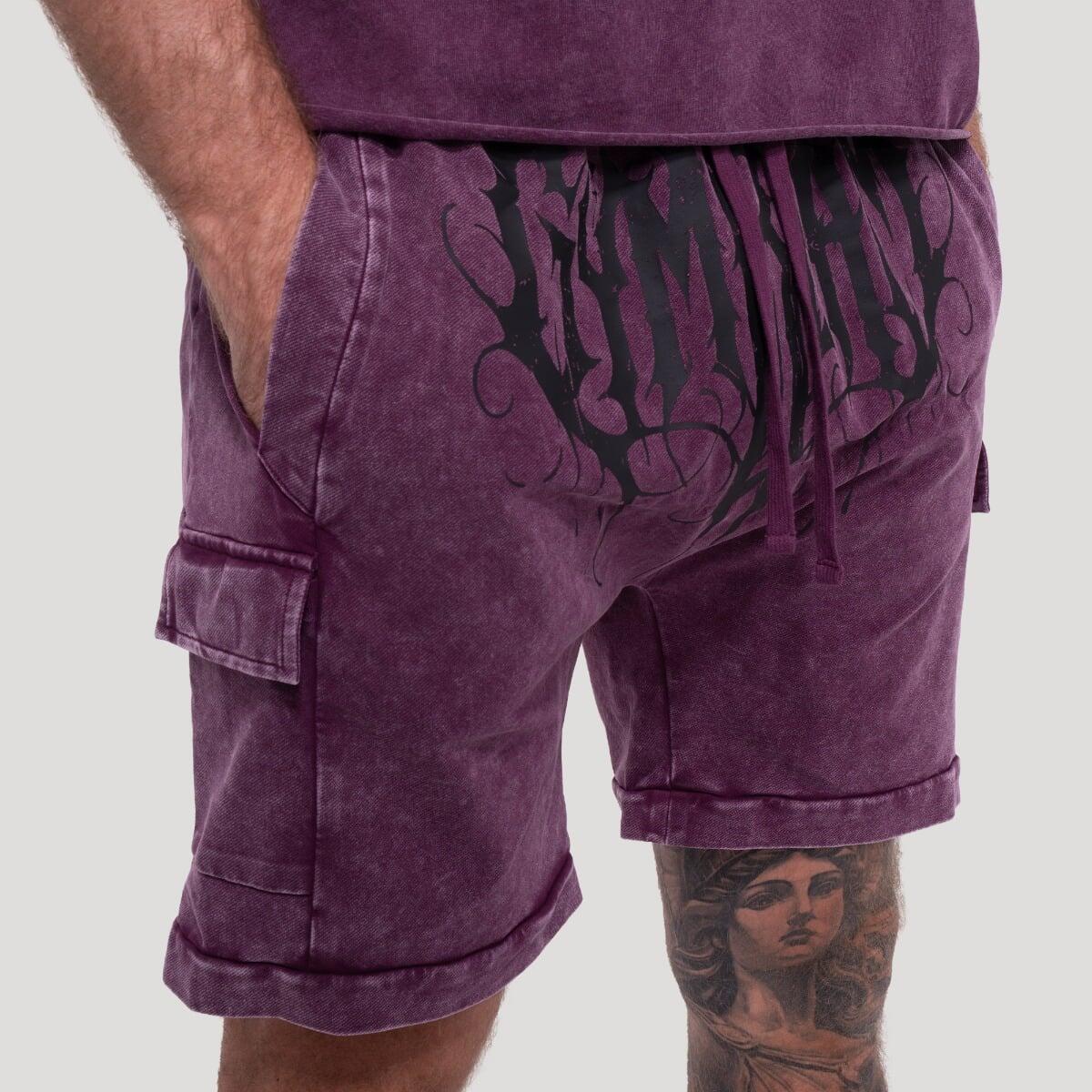 Pantaloncini uomo oversize viola Abyss 4/6